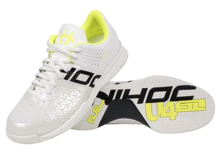 Unihoc U4 STL LowCut Lady white/yellow Indoor shoes