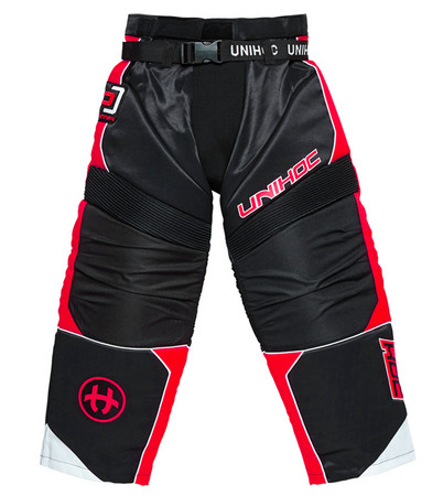 Unihoc OPTIMA black/neon red Goalie pants