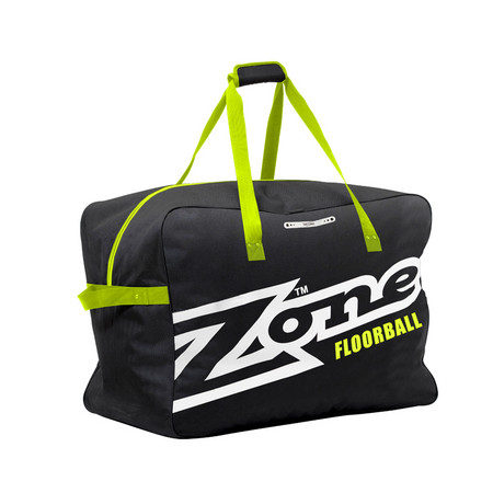 Zone floorball EYECATCHER black/white/lime Týmová sportovní taška