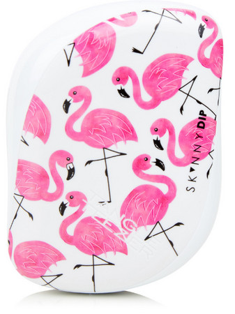 Tangle Teezer Compact Styler Skinny Dip Flamingo Print kompaktní kartáč na vlasy