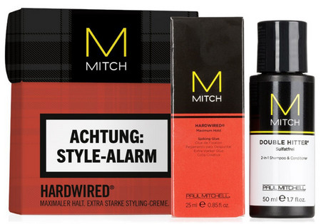Paul Mitchell Mitch Hardwired Mini Set kosmetická sada šampon + stylingové lepidlo