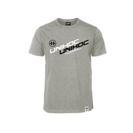 Unihoc Signature grey melange T-shirt
