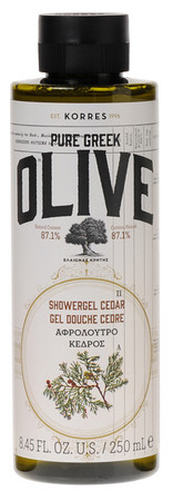 Korres Pure Greek Olive Cedar Showergel sprchový gel s vůní cedrového dřeva