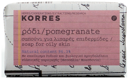 Korres Pomegranate Face/Body Soap For Oily Skin tuhé mydlo pre mastnú pokožku