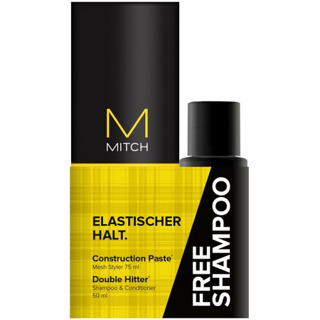 Paul Mitchell Mitch free Shampoo - Construction Paste kosmetická sada stylingová pasta + mini šampon