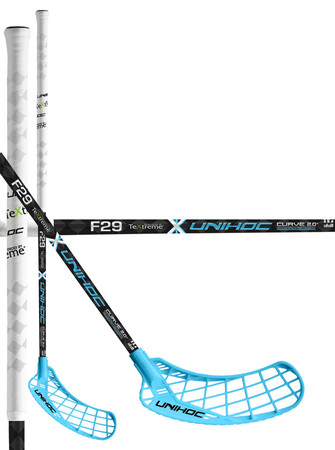 Unihoc EPIC TeXtreme Feather Light Curve 2.0º 29 white/blue Florbalová hokejka