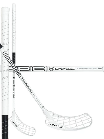 Unihoc EPIC Super Top Light 26 white/black Floorball Schläger