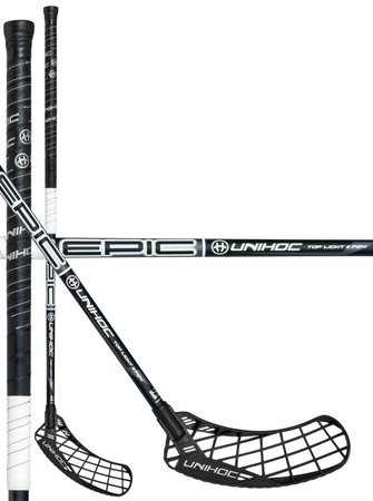 Unihoc EPIC Top Light II 24 black/white Florbalová hokejka