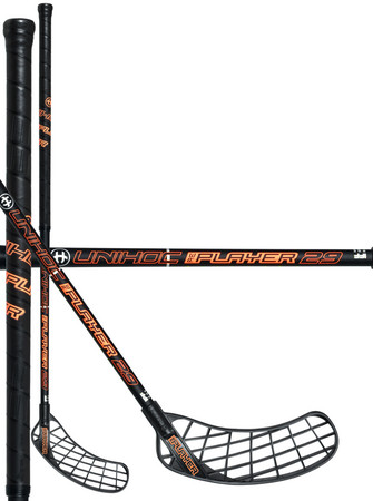 Unihoc REPLAYER 29 black/neon orange Florbalová hokejka