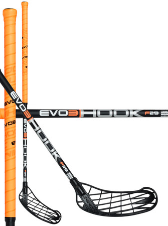 Unihoc EVO3 Hook 29 neon orange/black Florbalová hokejka