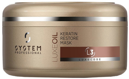 System Professional LuxeOil Keratin Restore Mask Restrukturiert die Haarfaser
