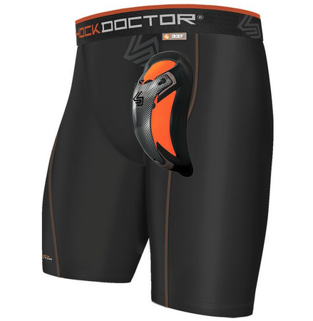 Shock Doctor 337 UltraPro Compression Short With Ultra Carbon Flex Cup Compression shorts with carbon flexi insole