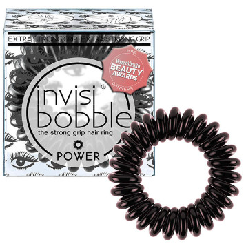 Invisibobble Power Luscious Lashes metallic black hair elastic
