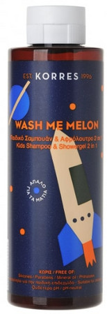 Korres Wash Me Melon Kids Shampoo & Showergel 2in1 melounové mytí 2v1 pro chlapce