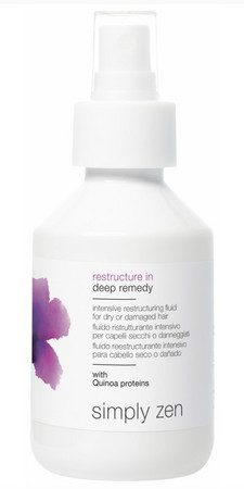 Simply Zen Restructure in Restructure In Deep Remedy hĺbkovo reštrukturačný fluid pre suché alebo poškodené vlasy