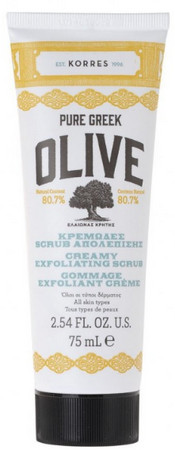 Korres Pure Greek Olive Face Exfoliating Srub krémový pleťový peeling