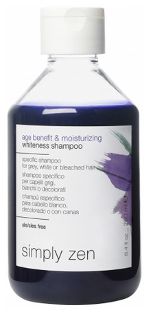 Simply Zen Age Benefit & moisturizing Whiteness Shampoo šampón pre sivé, biele alebo bielené vlasy