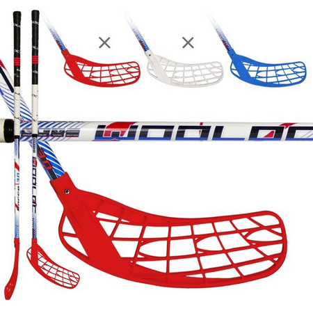 Wooloc FORCE 3.0 Blue/Red/White Florbalová hokejka