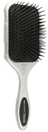 Bio Ionic iBRUSH Silver Classic Ion Paddle Brush chytrá kefa na vlasy