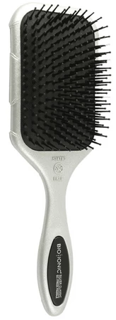 Bio Ionic iBRUSH Silver Classic Ion Paddle Brush smart hairbrush
