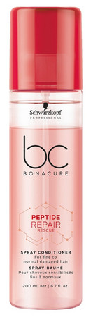 Schwarzkopf Professional Bonacure Repair Rescue Peptide Spray Conditioner bezoplachový kondicionér pro poškozené vlasy