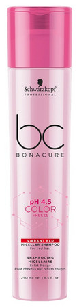 Schwarzkopf Professional Bonacure Color Freeze pH 4.5 Vibrant Red Micellar Shampoo šampón pro červené odstíny