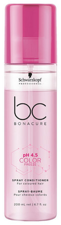 Schwarzkopf Professional Bonacure Color Freeze pH 4.5 Spray Conditioner bezoplachový kondicionér pro barvené vlasy