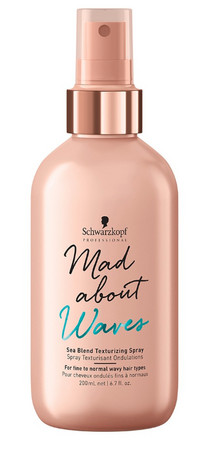 Schwarzkopf Professional Mad About Waves Sea Blend Texturizing Spray slaný sprej pre vlnité vlasy