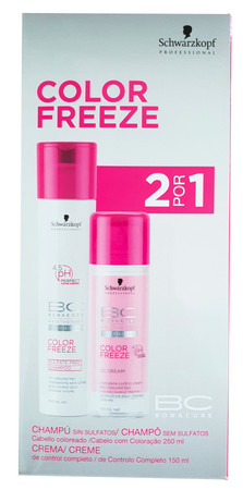 Schwarzkopf Professional Bonacure Color Freeze Duo CC Set šampon + CC krém pro ochranu barvy