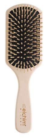 Elchim Wooden Paddle Brush detangling hair brush