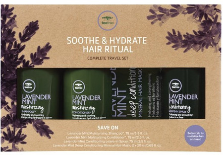Paul Mitchell Tea Tree Lavender Mint Soothe & Hydrate Hair Ritual Travel Set