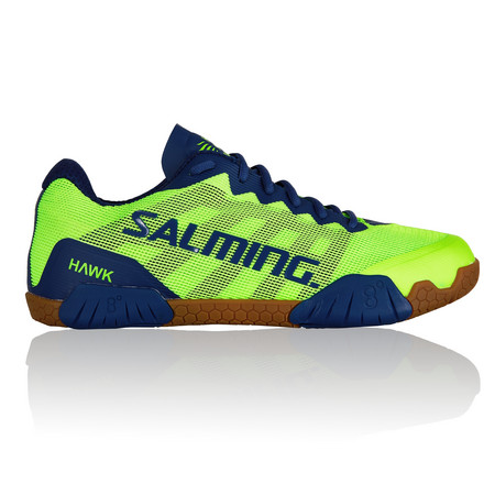 Salming Hawk Men Shoe Green/Blue Hallenschuhe