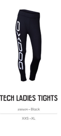 OxDog TECH LADIES TIGHTS Black elasťáky
