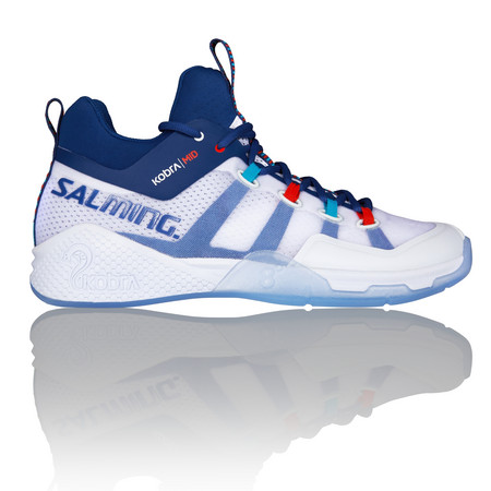 Salming Kobra Mid 2 White/Blue Indoor shoes