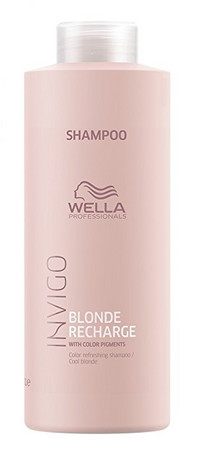 Wella Professionals Invigo Blonde Recharge Cool Blonde Shampoo Anti-Gelbstich Shampoo für blondiertes Haar