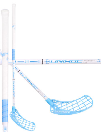 Unihoc EPIC Composite 32 white/blue Florbalová hokejka