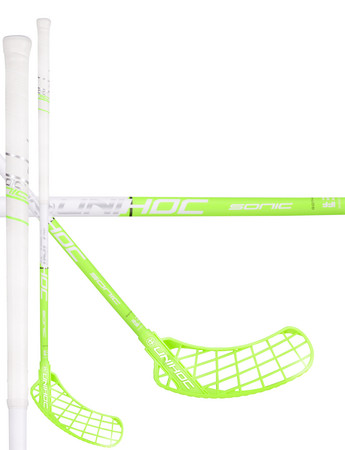 Unihoc SONIC Curve 1.5º 35 white/green Florbalová hokejka