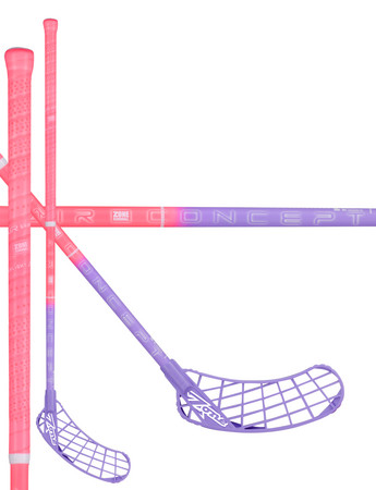 Zone floorball HYPER AIR Curve 1.5° 31 pink/viol Florbalová hokejka