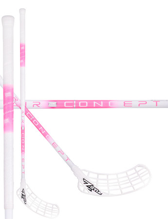 Zone floorball ZUPER AIR SL 29 white/pink Florbalová hokejka