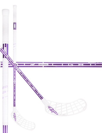 Zone floorball MONSTR AL 27 white/violet chrome Florbalová hokejka