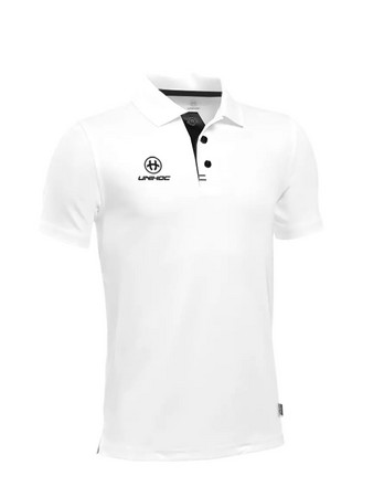 Unihoc TECHNIC unisex white Polo T-shirt