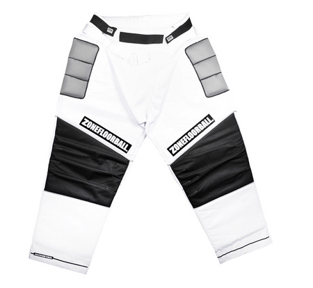 Zone floorball MONSTER white/black Brankářské kalhoty