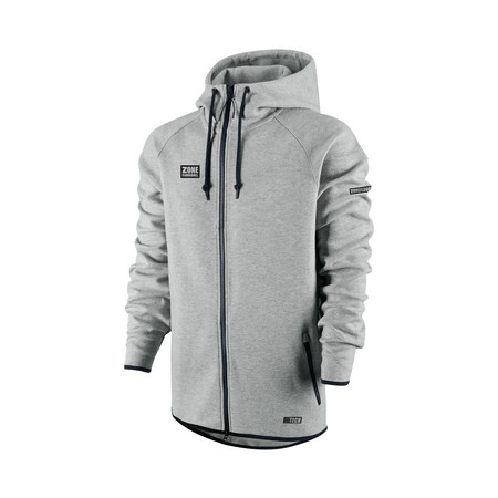 Zone floorball HITECH grey Sweatshirt with hoodie