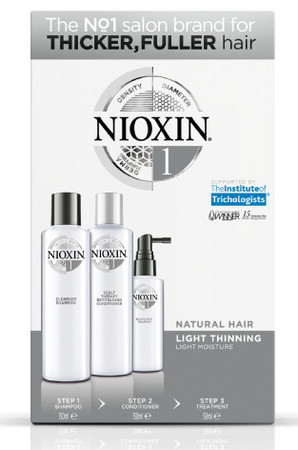 Nioxin Trial Kit System 1 XXL Set für naturbelassenes, dezent dünner werdendes Haar