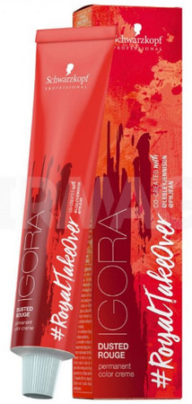 Schwarzkopf Professional Igora #RoyalTakeOver Dusted Rouge color for vintage red shades