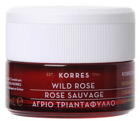 Korres Wild Rose Day Cream Dry Skin rozjasňující krém pro suchou pleť