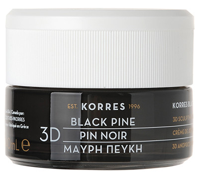 Korres Black Pine Day Cream Combination Skin Creme stärkt die Haut und verhindert Falten