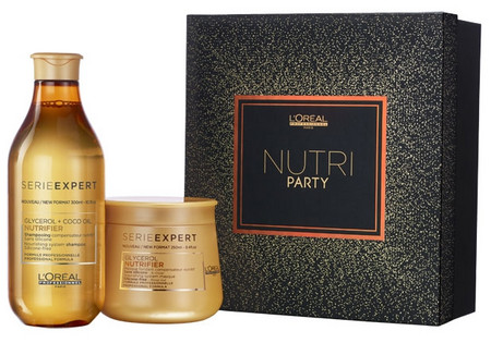 L'Oréal Professionnel Série Expert Nutrifier Coffret Party Box sada pro suché vlasy