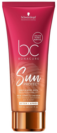 Schwarzkopf Professional Bonacure Sun Protect Hair & Body Bath šampón pre vlasy a telo po slneniu