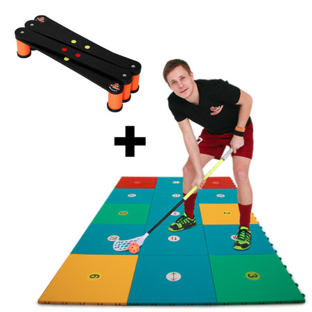My Floorball SKILLS ZONE + SKILLER Floorball surface + Tool for improving floorball skills